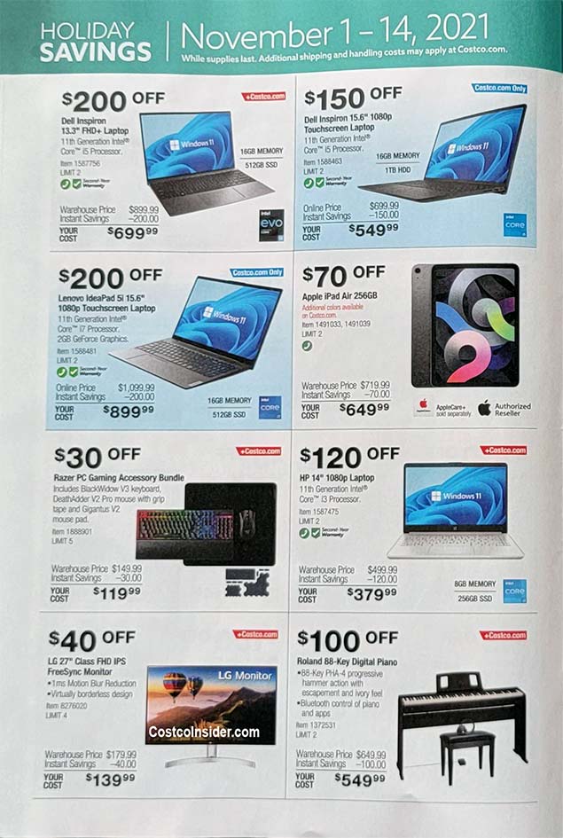 Costco Black Friday 2021 Ad Page 7