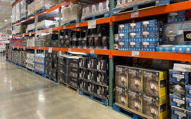 Costco Lighting Aisle