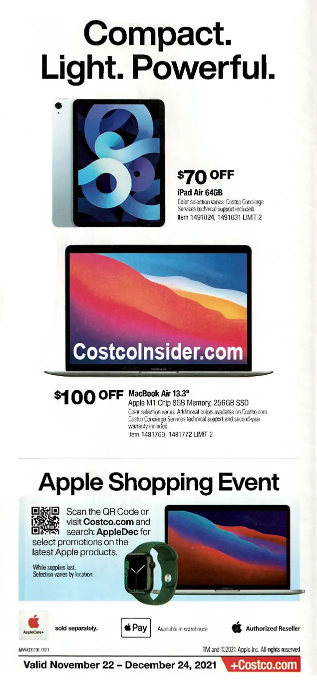 Costco December 2021 Coupon Book Page 1