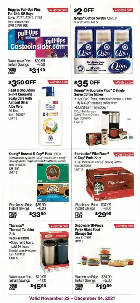 Costco December 2021 Coupon Book Page 10