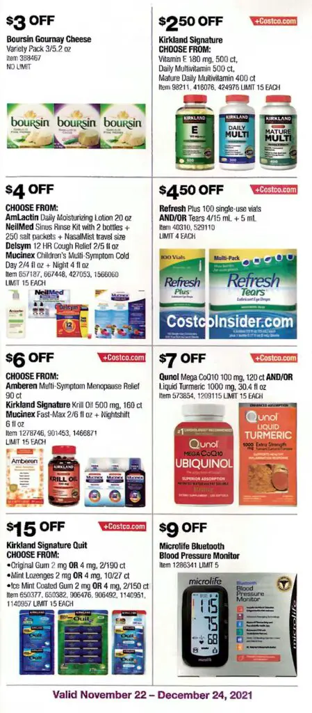 Costco December 2021 Coupon Book Page 20
