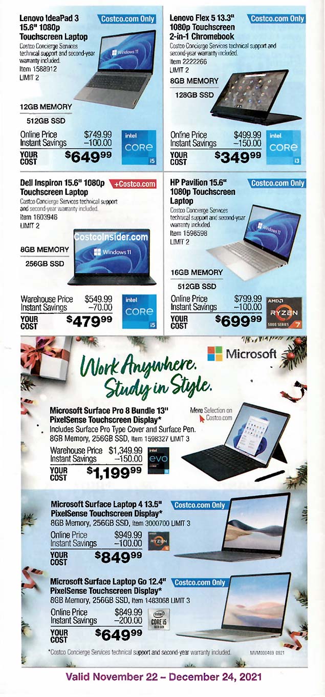 Costco December 2021 Coupon Book Page 3 Costco Insider