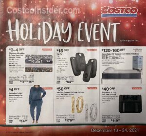 Costco December 2021 Holiday Event Page 1
