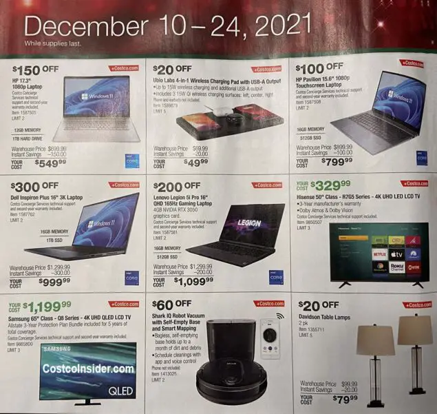 Costco December 2021 Holiday Event Page 2