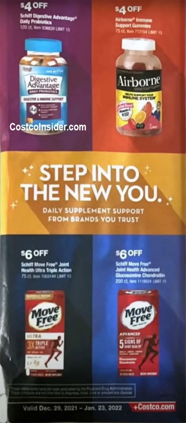 Costco January 2022 Coupon Book Page 1