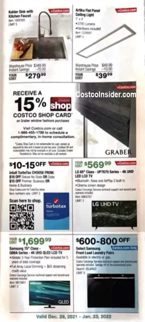 Costco January 2022 Coupon Book Page 8