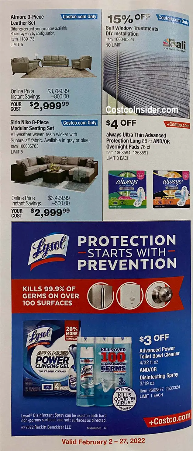Costco February 2022 Coupon Book Page 16