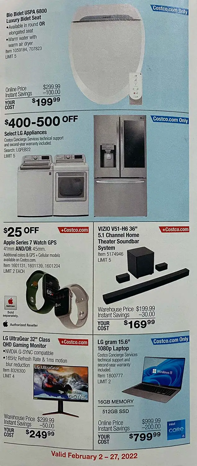 Costco February 2022 Coupon Book Page 6
