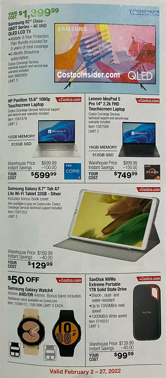 Costco February 2022 Coupon Book Page 7
