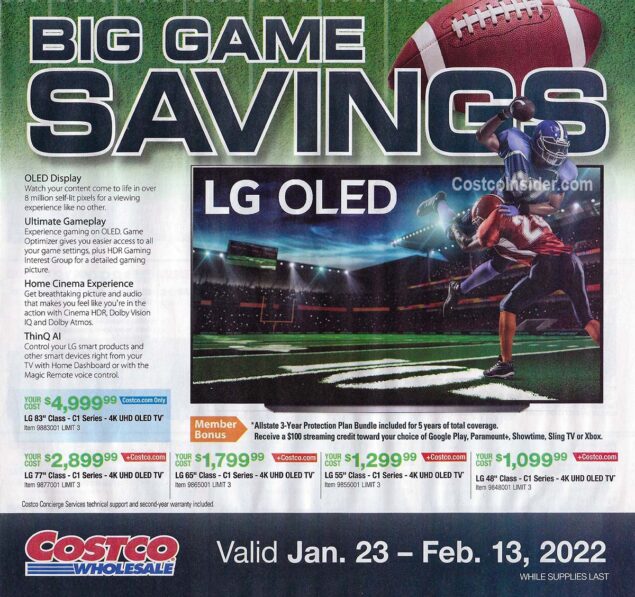 Costco Super Bowl TV Deals 2022 Page 1