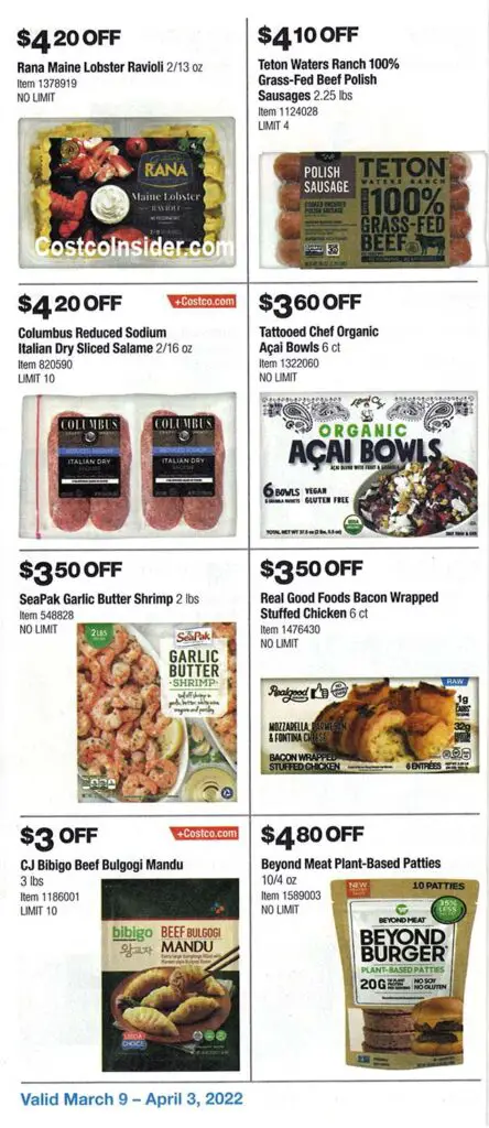 Costco March 2022 Coupon Book Page 20