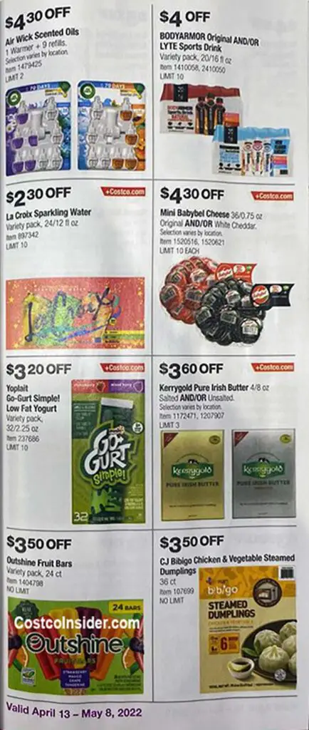 Costco April 2022 Coupon Book Page 20
