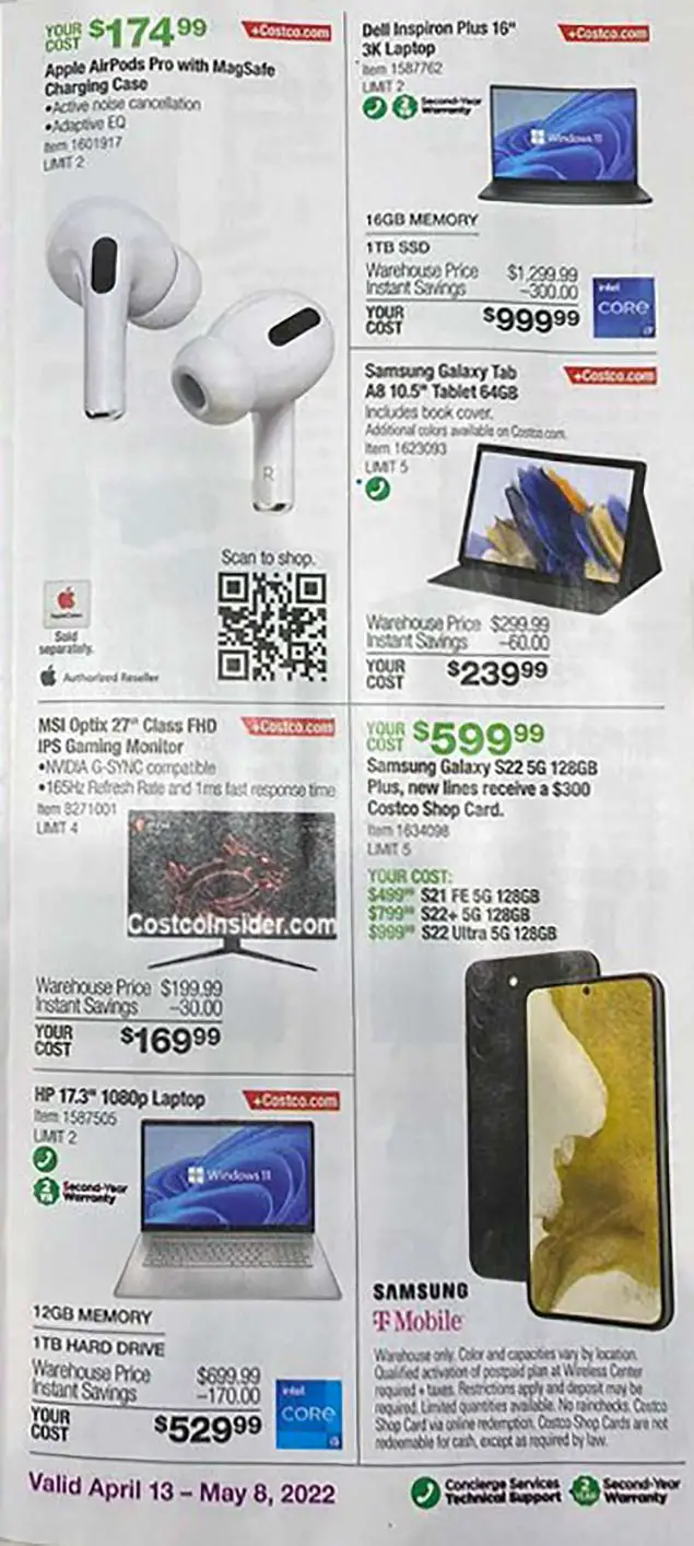 Costco April 2022 Coupon Book Page 4