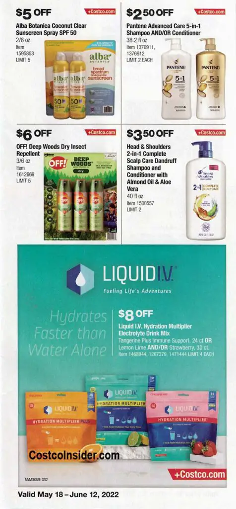 Costco May and June 2022 Coupon Book Page 3