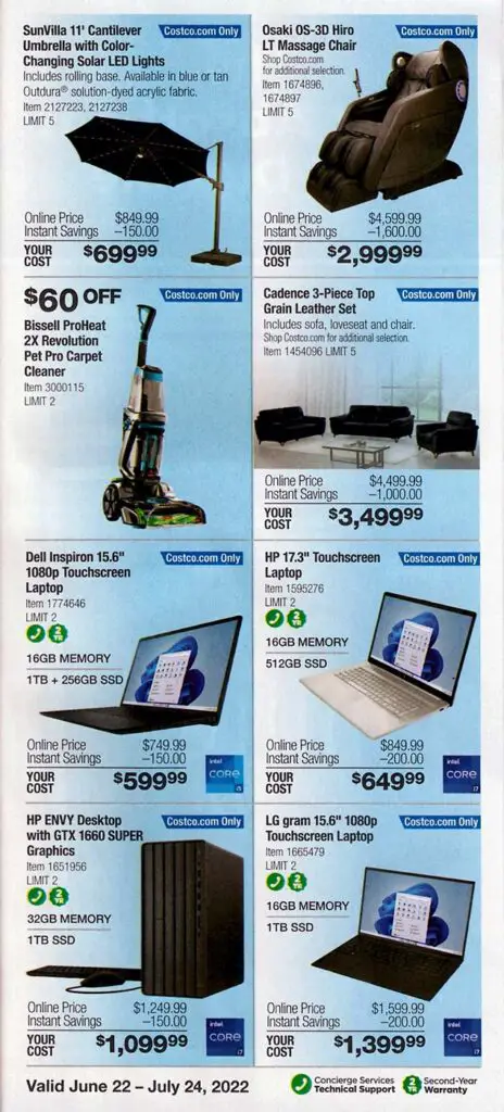 Costco July 2022 Coupon Book Page 12