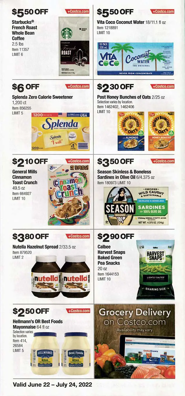 Costco July 2022 Coupon Book Page 17