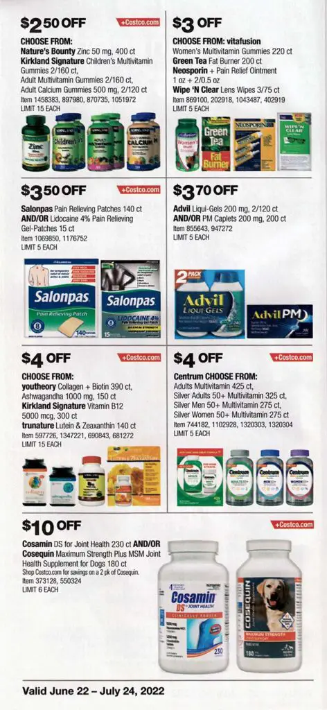 Costco July 2022 Coupon Book Page 19