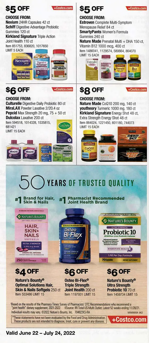 Costco July 2022 Coupon Book Page 21