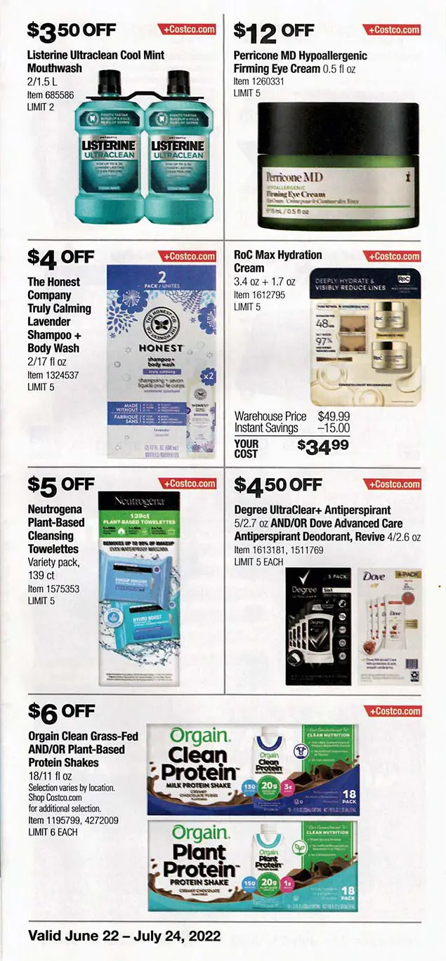 Costco July 2022 Coupon Book Page 4
