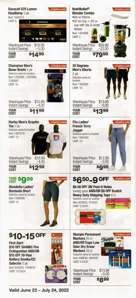 Costco July 2022 Coupon Book Page 9