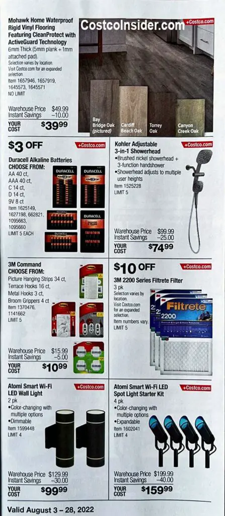 Costco August 2022 Coupon Book Page 10