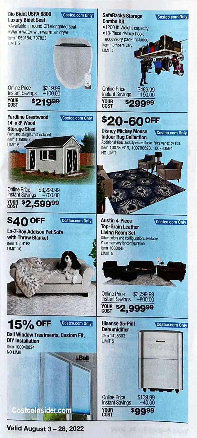 Costco August 2022 Coupon Book Page 14
