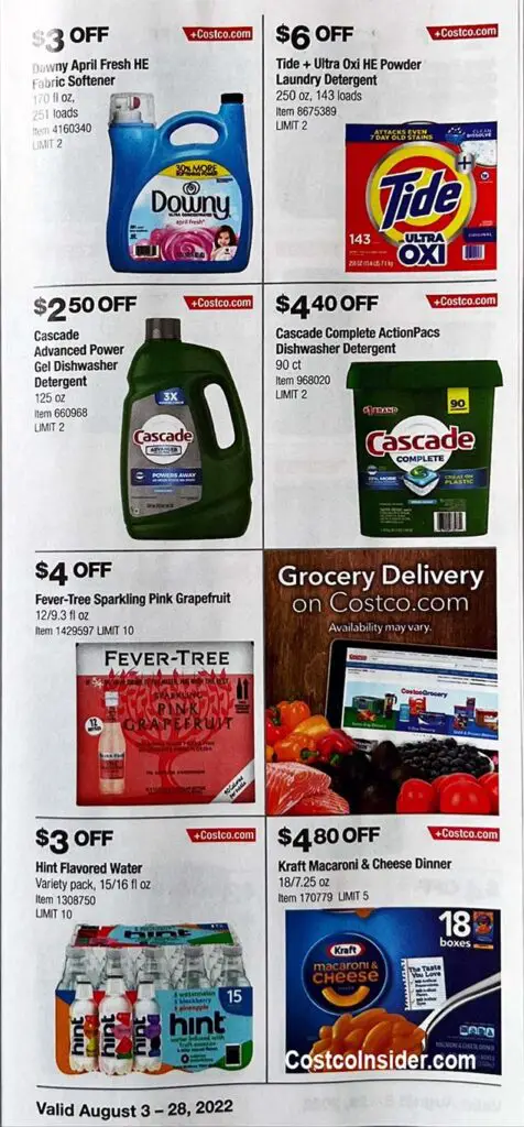 Costco August 2022 Coupon Book Page 16