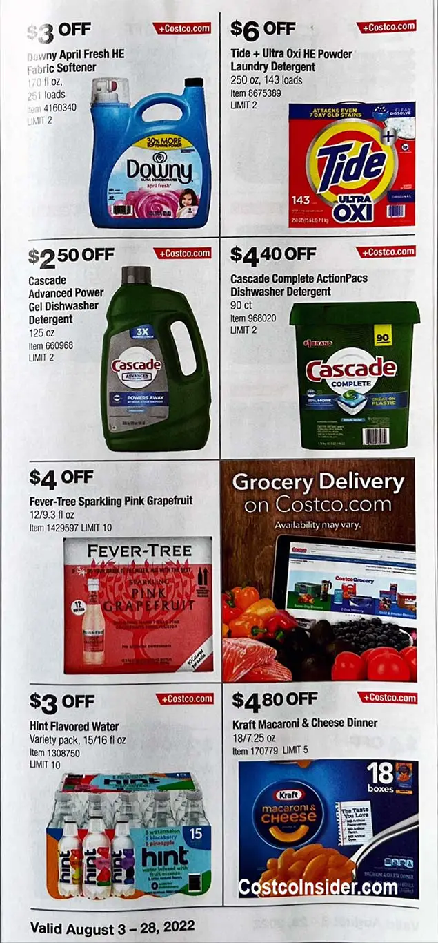 Costco August 2022 Coupon Book Page 16