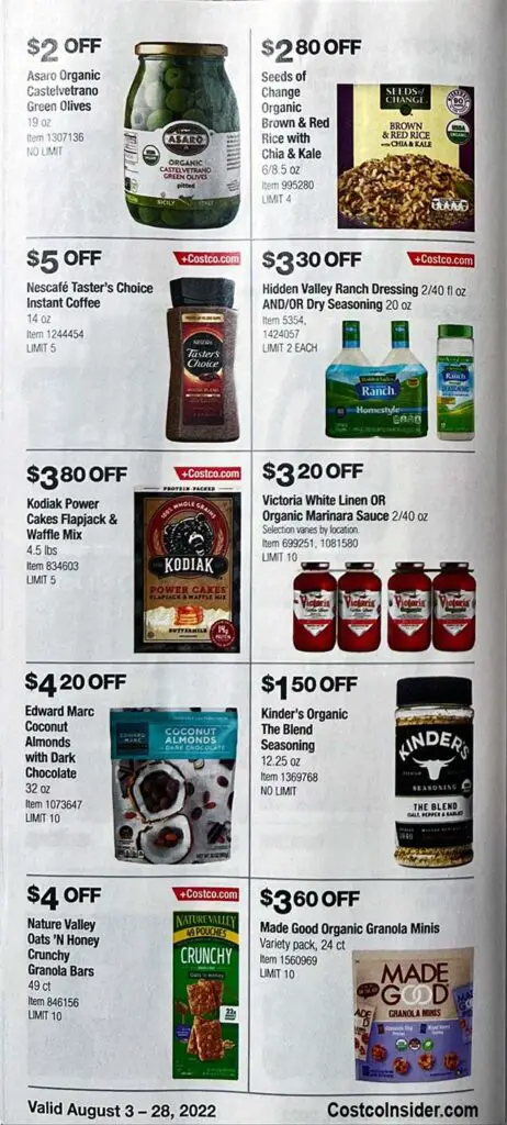 Costco August 2022 Coupon Book Page 17