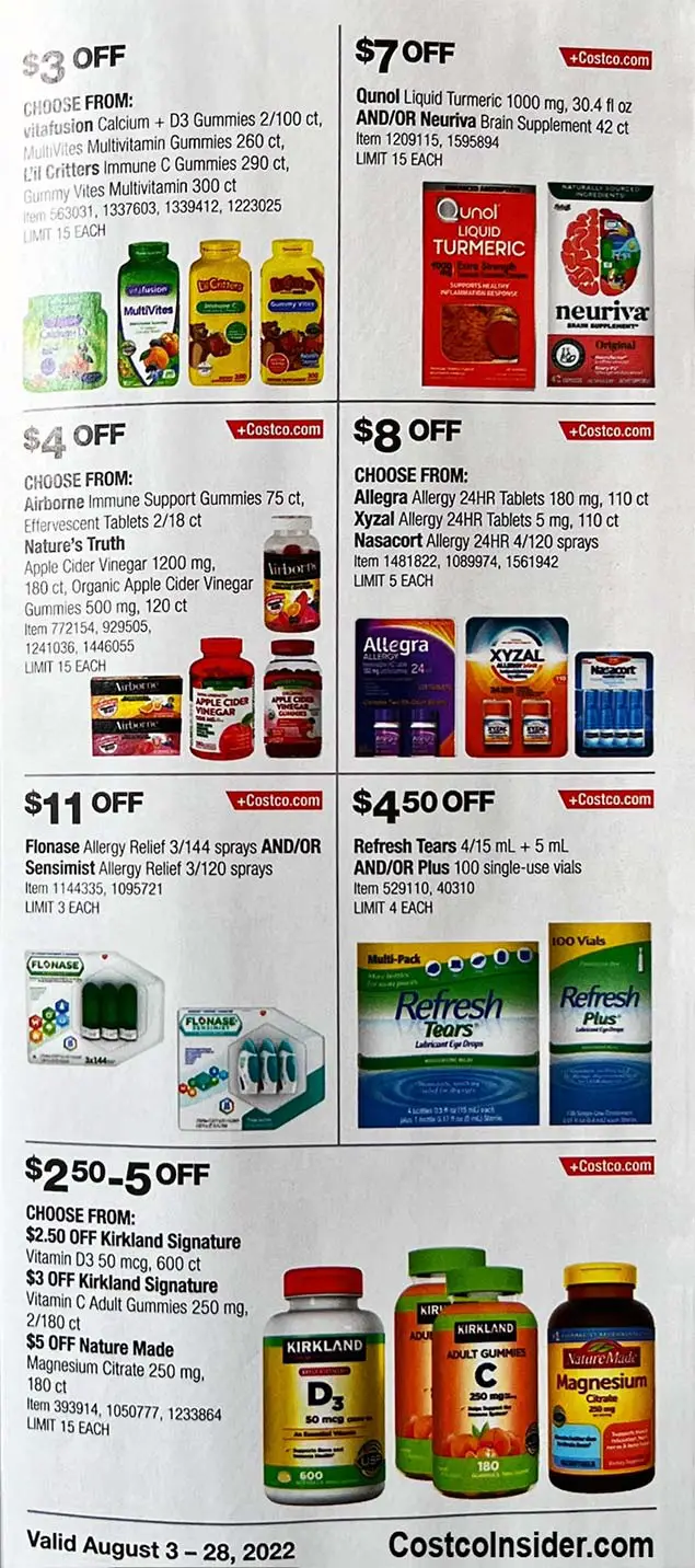Costco August 2022 Coupon Book Page 22