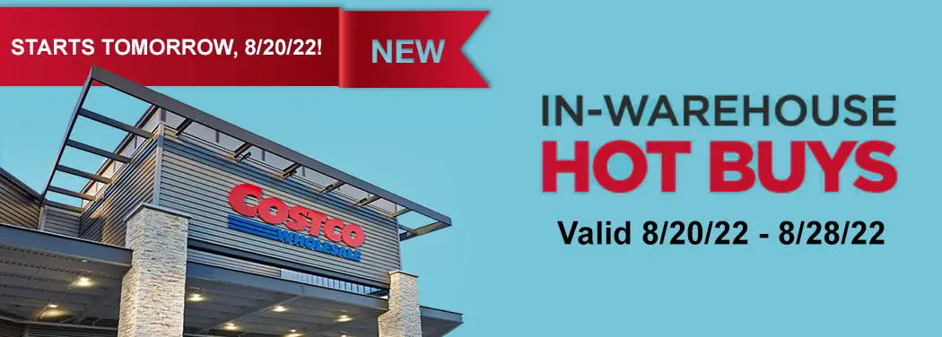 Costco August 2022 Hot Buys Coupons Cover