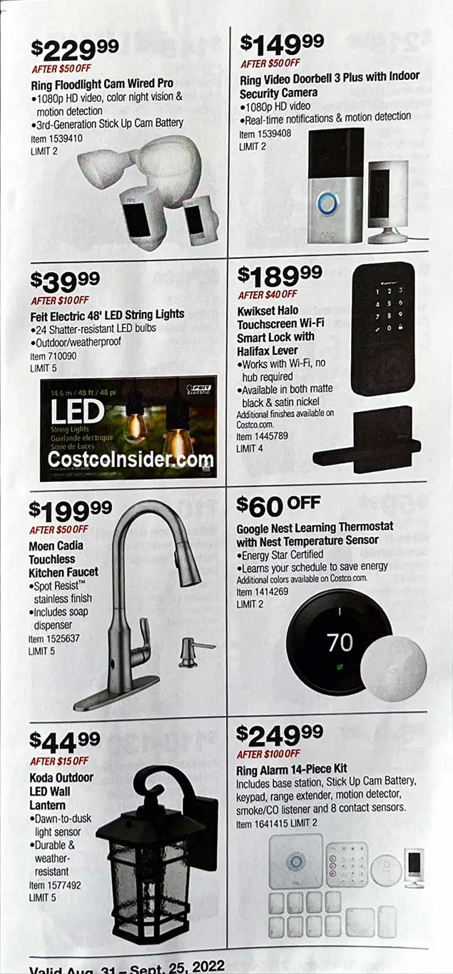 Costco September 2022 Coupon Book Page 10