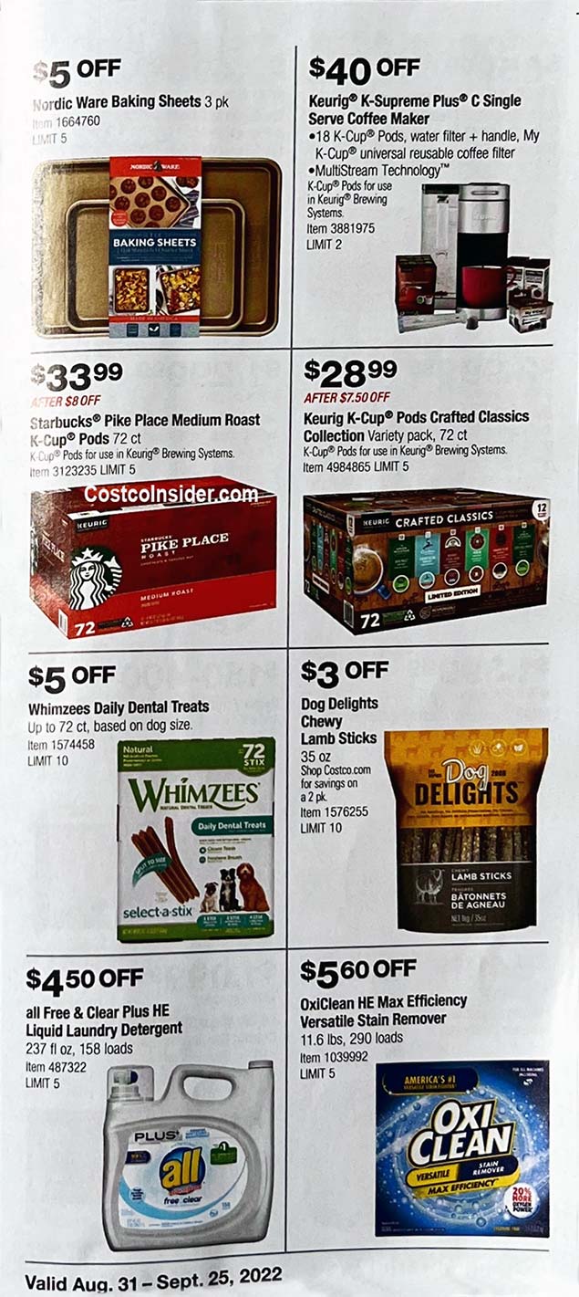 Costco September 2022 Coupon Book Costco Insider