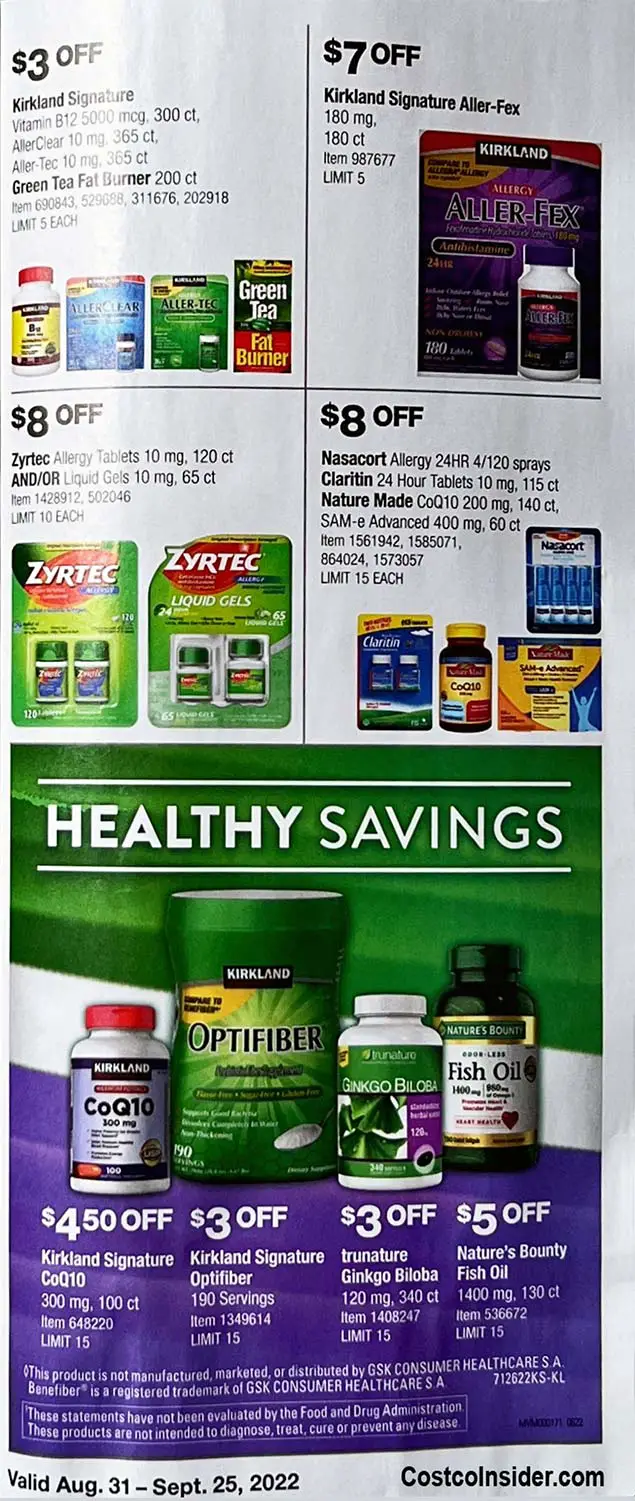 Costco September 2022 Coupon Book Page 22