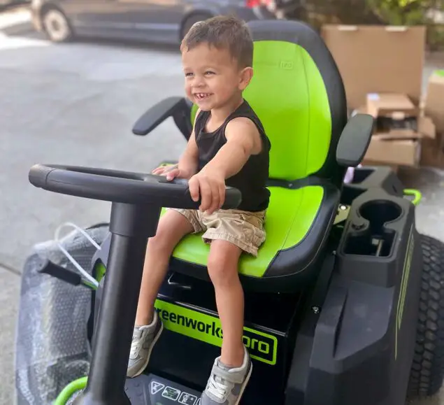 Greenworks Lawn Tractor is All Smiles