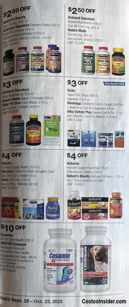 Costco October 2022 Coupon Book Page 20