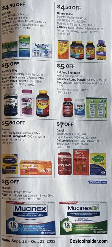 Costco October 2022 Coupon Book Page 22