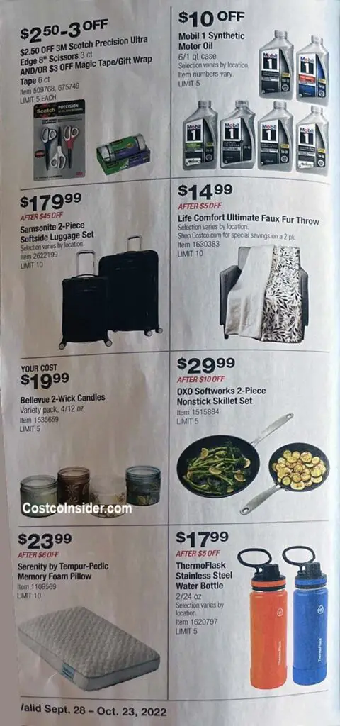 Costco October 2022 Coupon Book Page 9