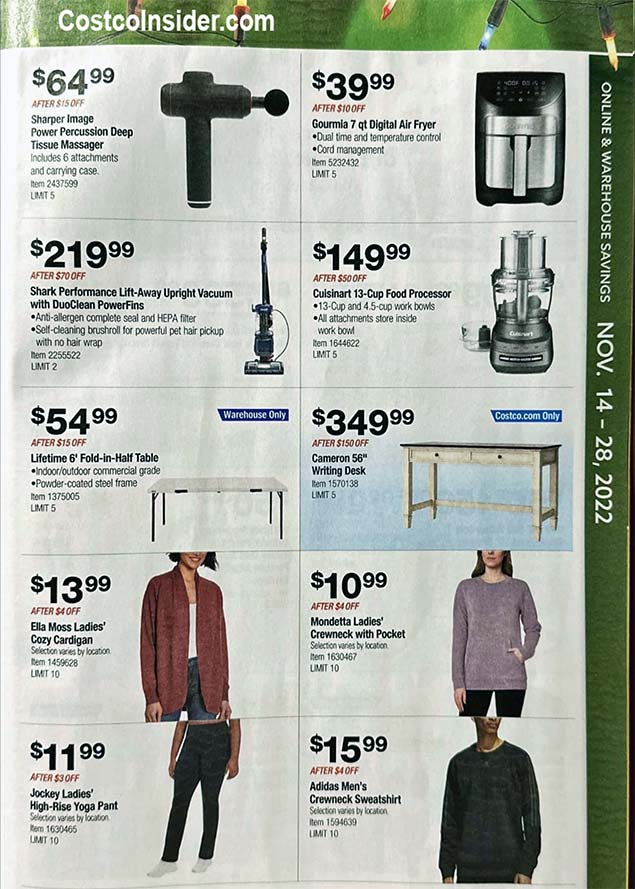 Costco Black Friday 2022 Ad Page 20