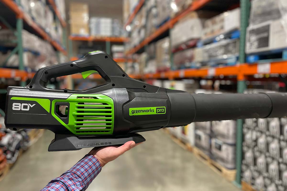 Greenworks Blower In Aisle