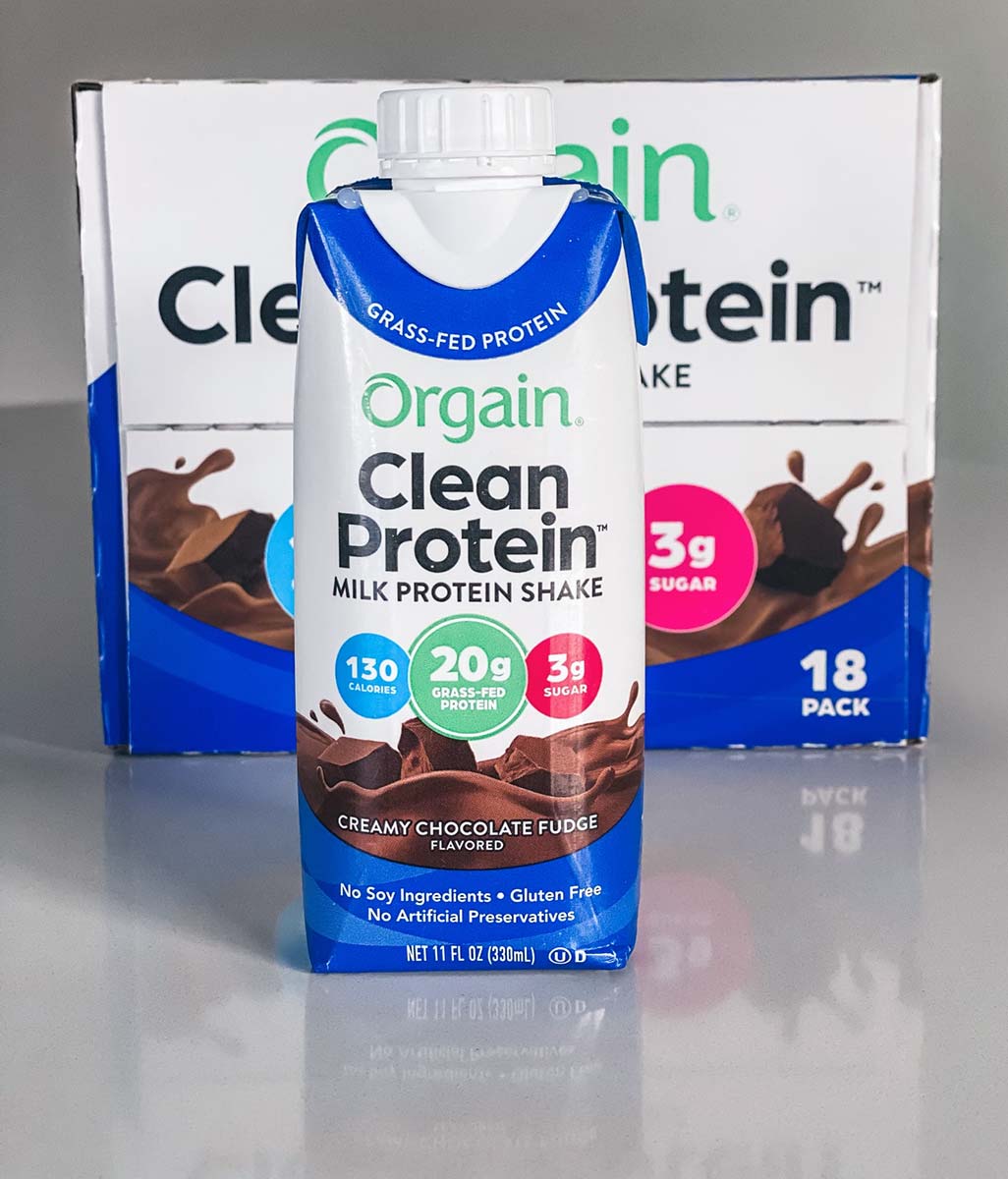 Orgain Clean Whey RTD and Box