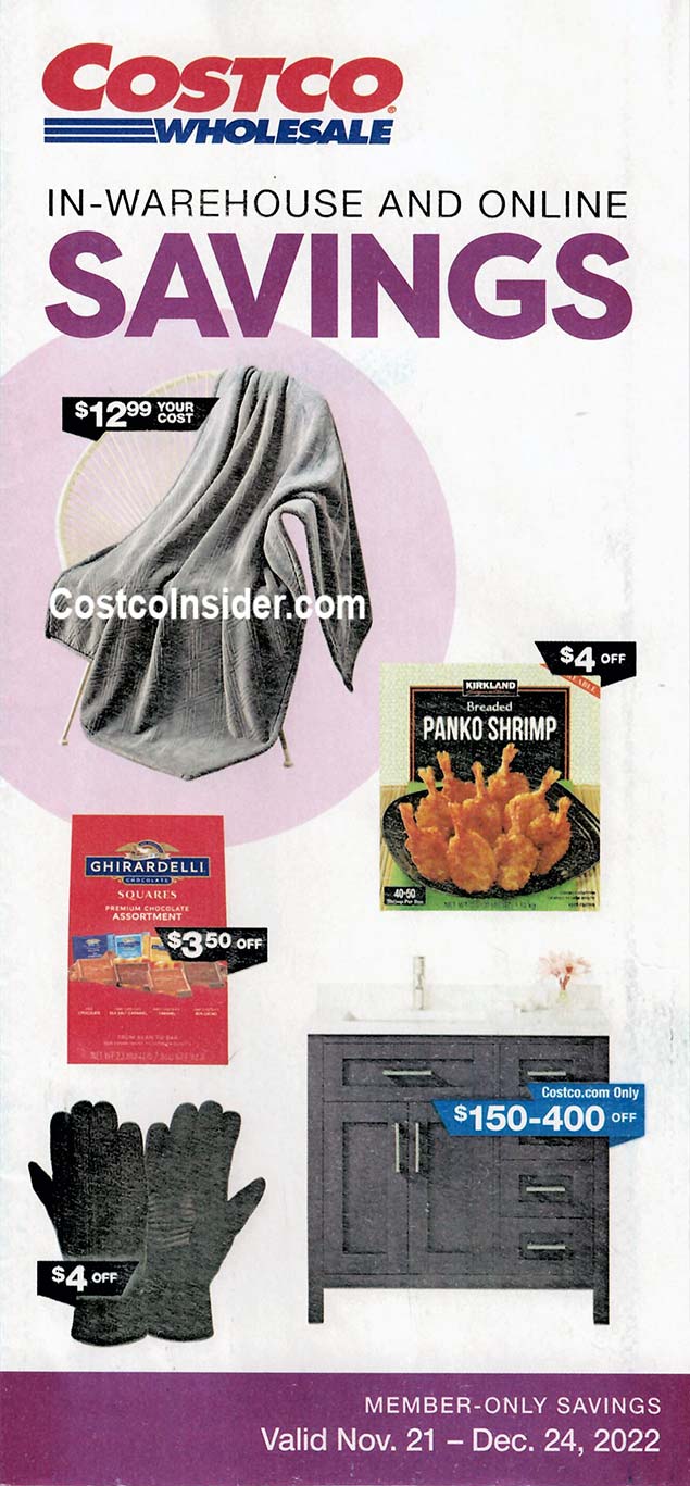 Costco December 2022 Coupon Book Cover