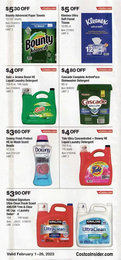 Costco February 2023 Coupon Book Page 1