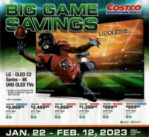 Costco Super Bowl TV Deals 2023 Page 1