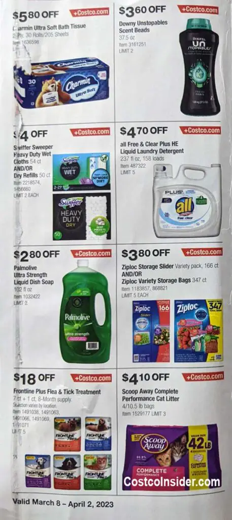 Costco March 2023 Coupon Book Page 1