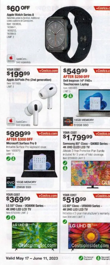 Costco May and June 2023 Coupon Book Page 2