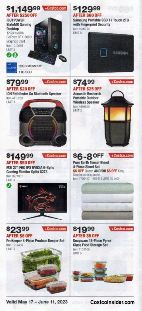 Costco May and June 2023 Coupon Book Page 3