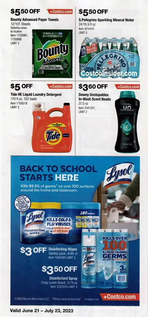 Costco July 2023 Coupon Book Page 2