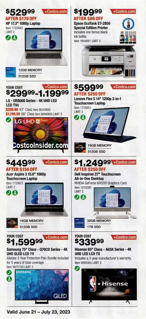 Costco July 2023 Coupon Book Page 3