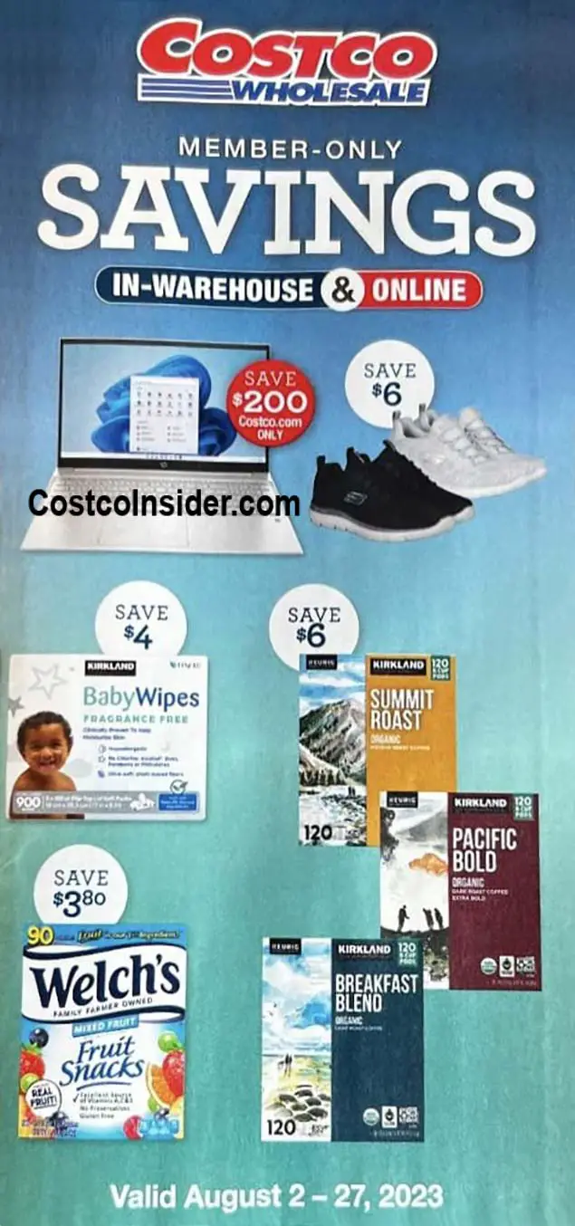 Costco August 2023 Coupon Book Cover